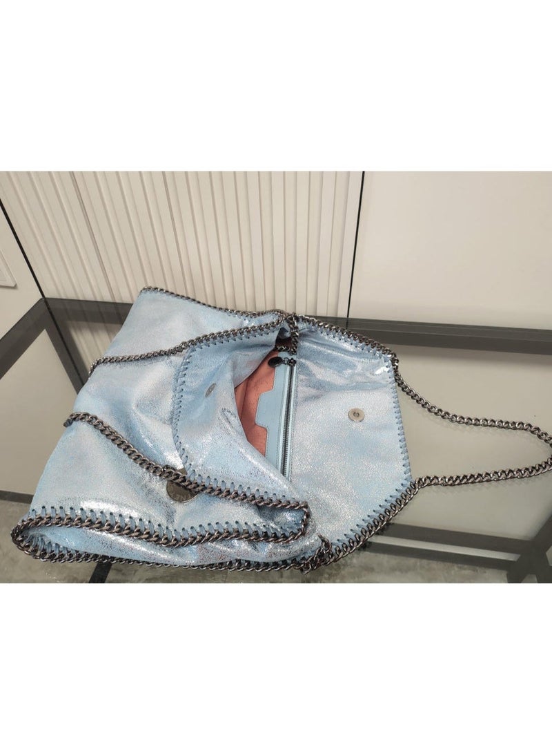 stella falabella chain Fold-Over LARGE size tote bag - Image 2