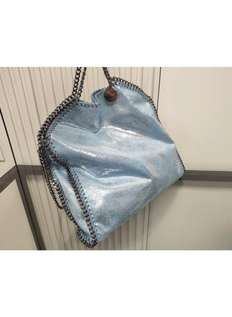 stella falabella chain Fold-Over LARGE size tote bag - Image 1