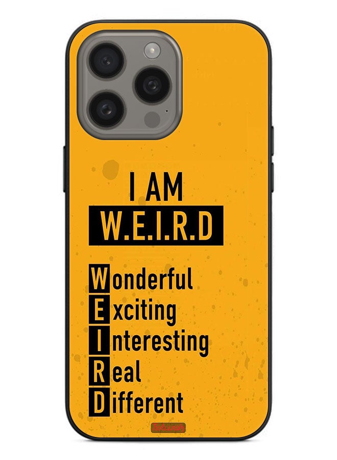 Tolwak Apple iPhone 15 Pro Max Protective Case Cover I Am Weird - Image 2