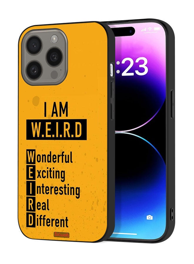 Tolwak Apple iPhone 15 Pro Max Protective Case Cover I Am Weird - Image 1