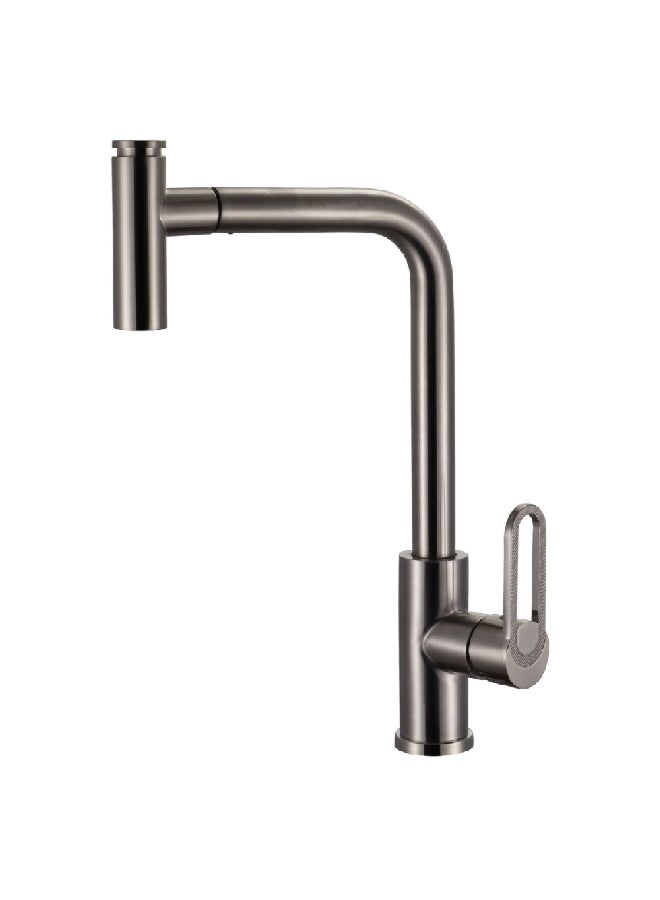 Aqua Drop Elegant and Modern Design Single Handle Stainless Steel Kitchen Mixer Gun Grey 1 x 1 x 1 cm JS-K089-1GG