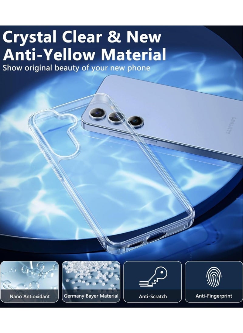 Raxoom Samsung Galaxy S24 Case: Clear Slim Shockproof Cell Phone Protective Cover | Anti Yellowing Scratch Proof Drop Proof Tough 5G Mobile Phone Protection Bumper - Image 5
