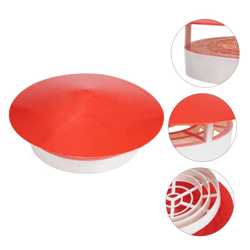 PVC Flame Retardant Chimney Rain Cover Vent Cap Weatherproof Roof Protector - Image 3