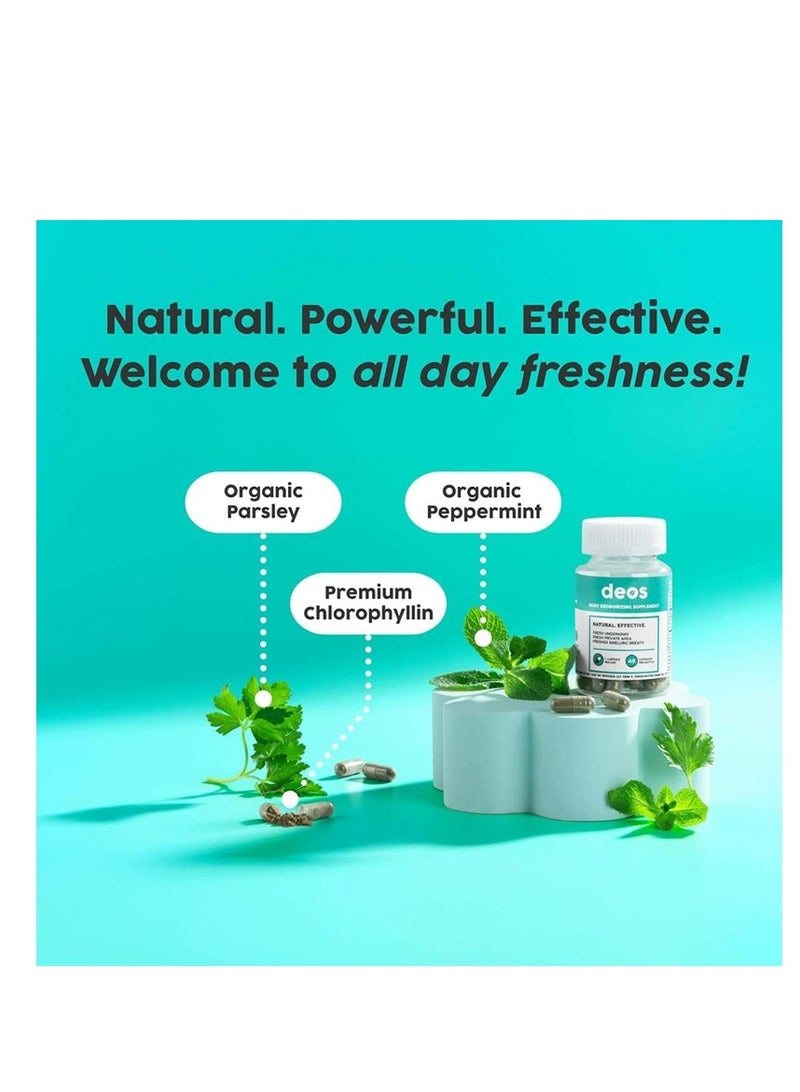 DEOS Full Body Deodorant Supplement | DEOS Internal Deodorant Full Body 30 CAPS - Image 4