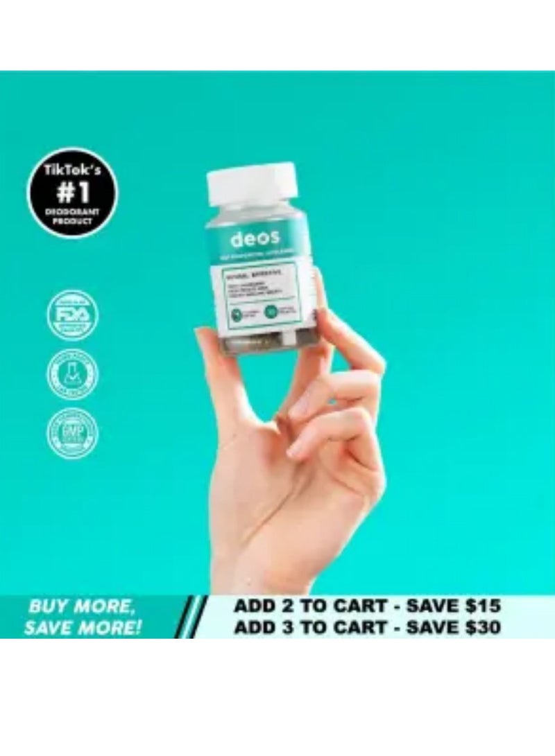DEOS Full Body Deodorant Supplement | DEOS Internal Deodorant Full Body 30 CAPS - Image 5