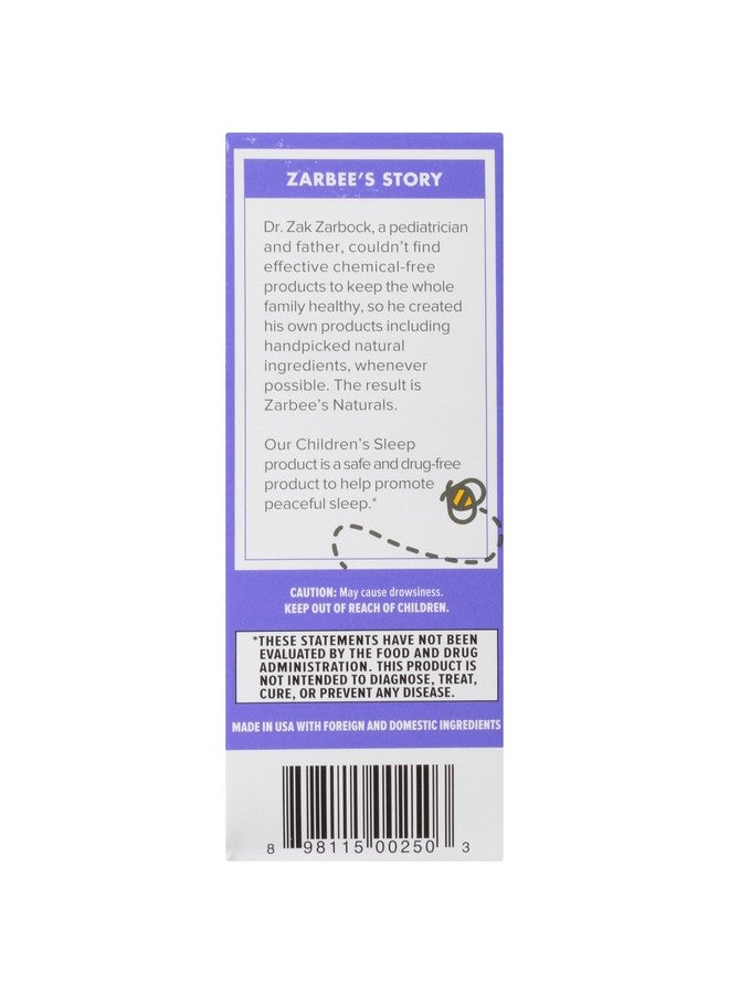 Zarbee's Naturals Children's Sleep Melatonin Supplement Chewable Tablets Grape Flavor - 30 ct, Pack of 2 - Image 2