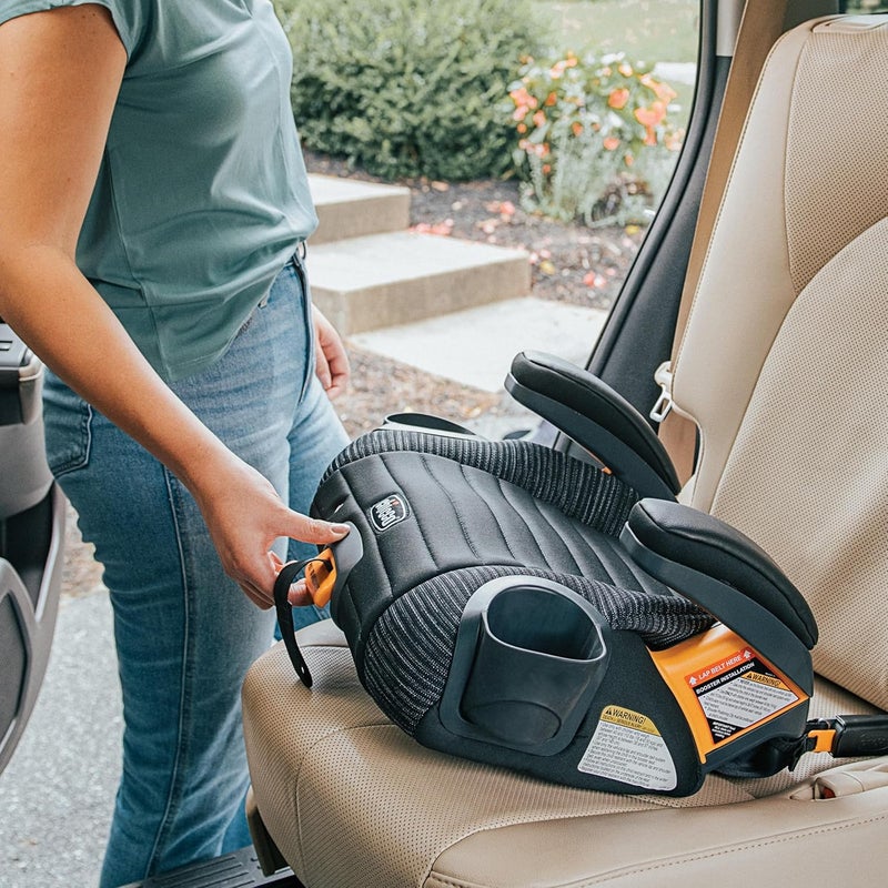 Chicco GoFit ClearTex Plus Backless Booster Car Seat Latch Attachment QuickRelease Latch Removal Portable Car Booster Seat for Children at Least 4 Years Old and 40110 lbs  ConfettiBlack - Image 2