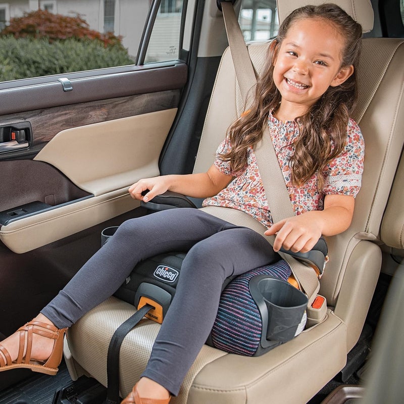 Chicco GoFit ClearTex Plus Backless Booster Car Seat Latch Attachment QuickRelease Latch Removal Portable Car Booster Seat for Children at Least 4 Years Old and 40110 lbs  ConfettiBlack - Image 3
