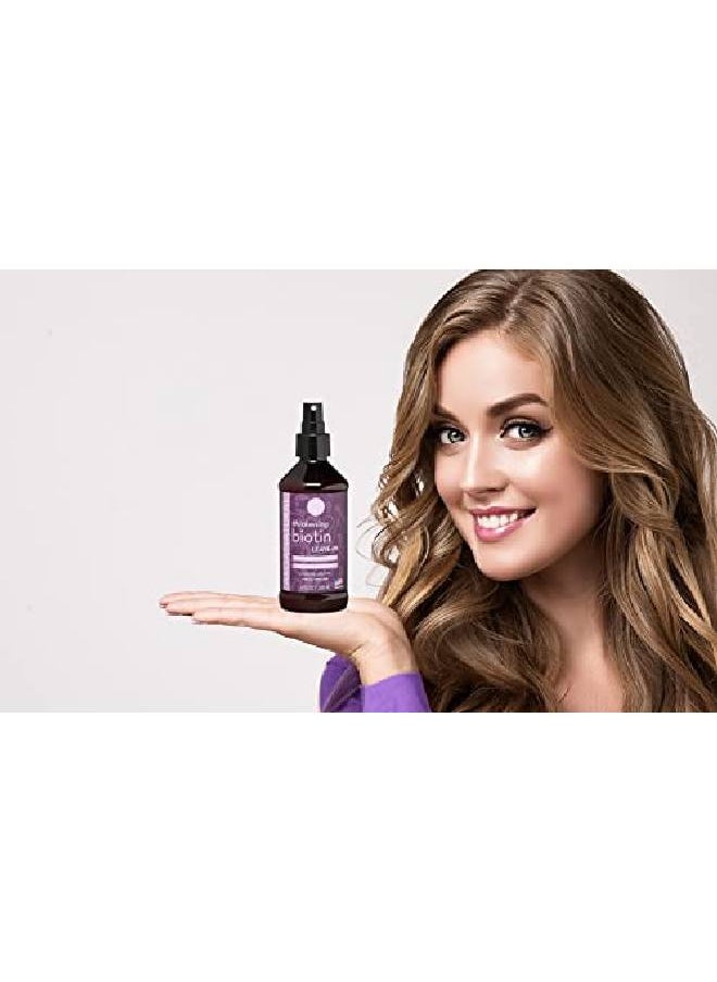 Arganatural Hair Leave In Conditioner & Detangler With Thickening Biotin 8 Fl Oz Spray Bottle Helps Fortify Weak Thinning Hair  - Image 3