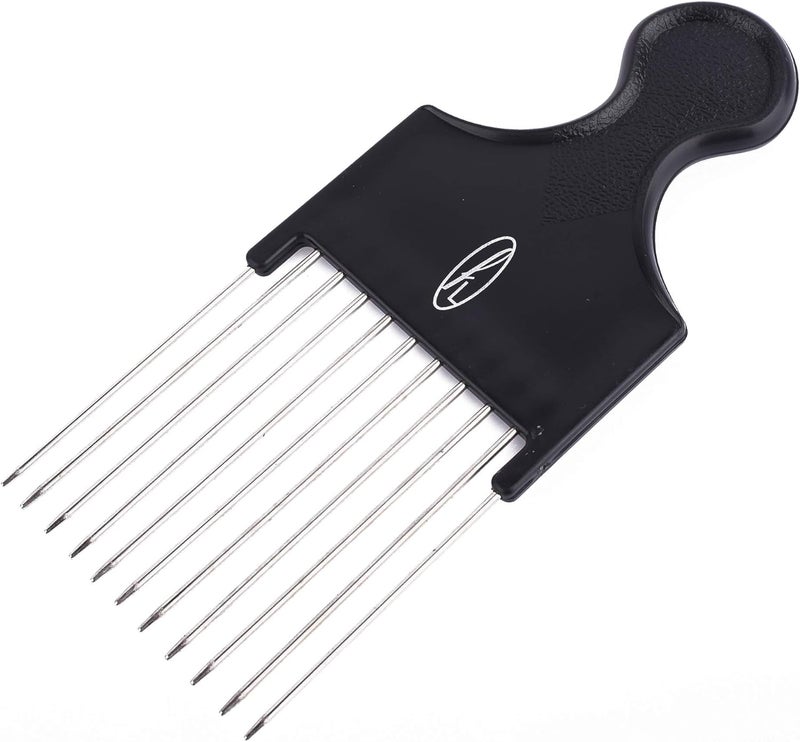 Tail Combs Metal Afro Comb Black