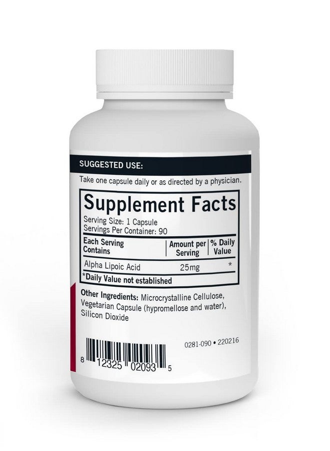 Kirkman - Alpha Lipoic Acid 25 mg - 90 Capsules - Potent Antioxidant - Protects Against Harmful Radicals - Hypoallergenic - Image 2