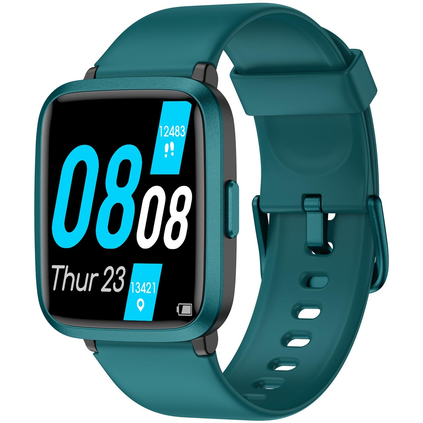 TYKOIT Smart Watch, Fitness Tracker with Touchscreen, Heart Rate Monitor, Blood Oxygen, Sleep Tracking Fitness Watch 5ATM Waterproof Smartwatch for Women Men Pedometer Step Calories for Android iOS