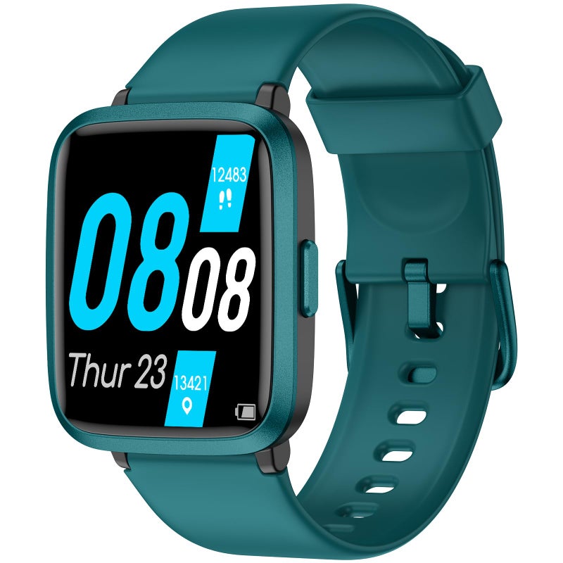 TYKOIT Smart Watch, Fitness Tracker with Touchscreen, Heart Rate Monitor, Blood Oxygen, Sleep Tracking Fitness Watch 5ATM Waterproof Smartwatch for Women Men Pedometer Step Calories for Android iOS - Image 1