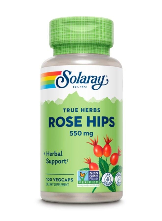سولاراي ثمار الورد (Rose Hips) بتركيز 550 ملغ - 100 كبسولة نباتية