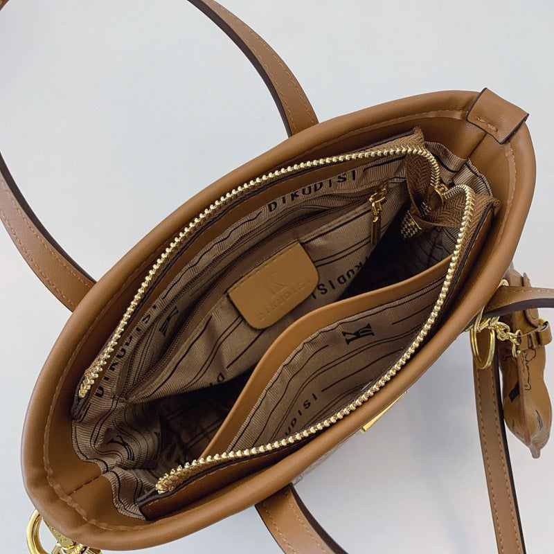 Korean Style Tote Bag Style, Versatile And High-End One-Shoulder Cross-Body Handbag, Export Vegetable Basket Women'S Bag - Image 5