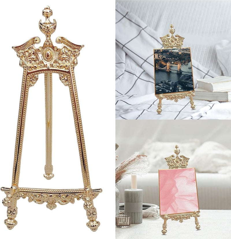 Portable Easel Light Weight Alloy Photo Display Stand Adjustable Height for Outdoor Painting and Display Artwork Portable - Image 2