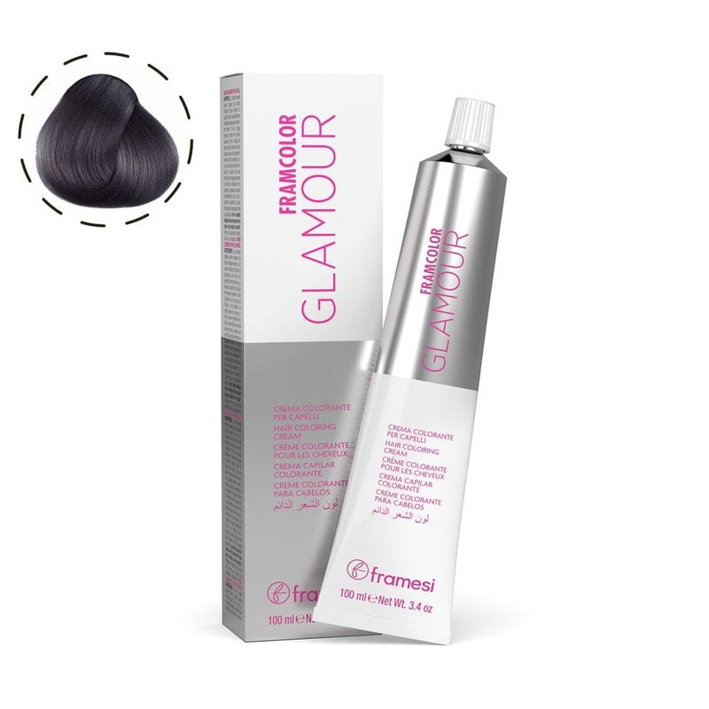 فراميسي مورفوسيس Framesi FramColor Glamour 5.61 بنفسجي فضي غامق 100 مل – صبغة بني فضي بارد احترافية - Image 1