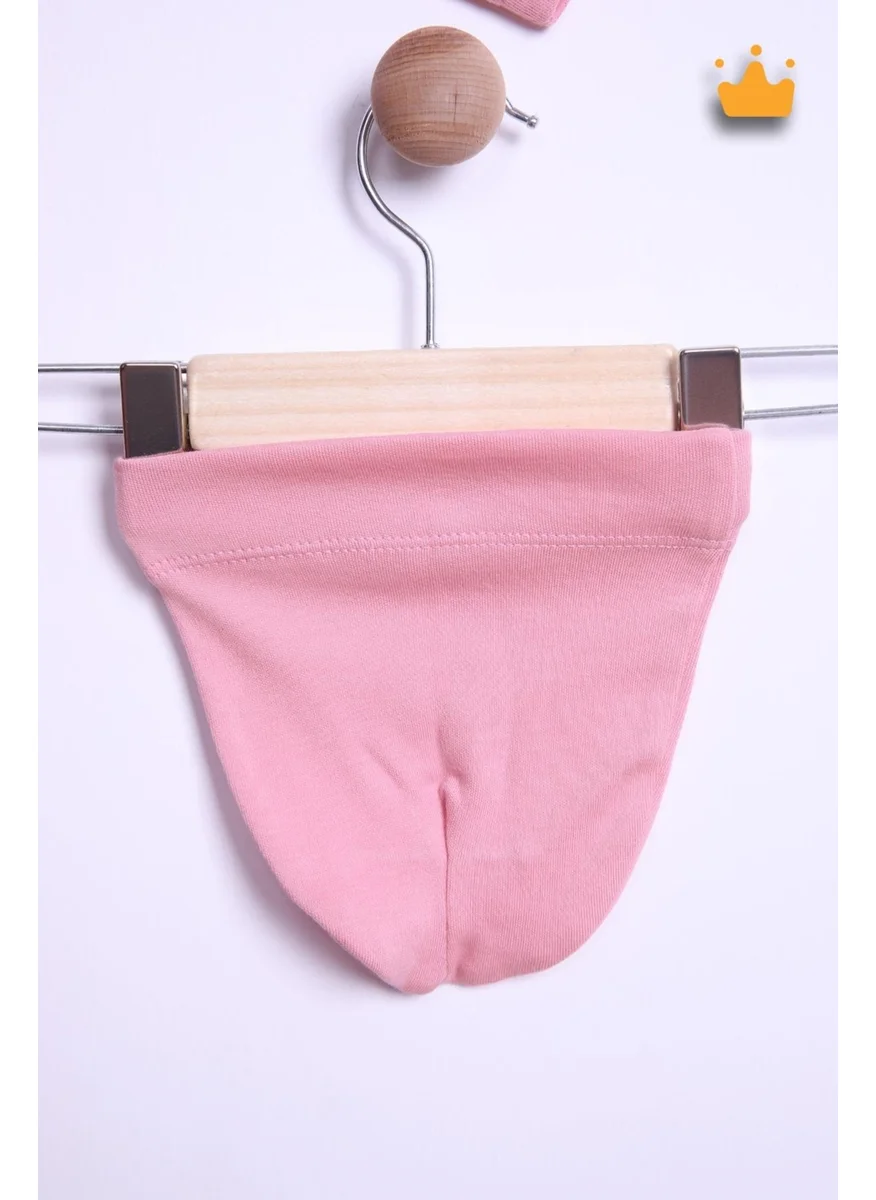 Baby Hola Front Buttoned Interlock Overalls Beanie Set 23630