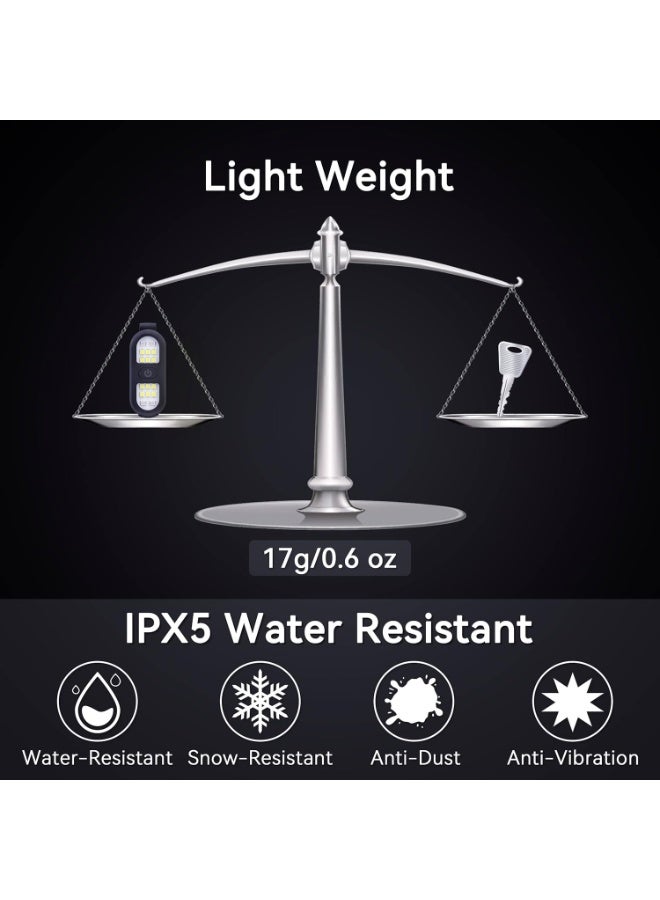 FDTY Clip on Flashlight, Running Light for Runners Rechargeable Safety Lights for Walking at Night Hands Free Flashlight Portable LED Work Light Warning Flashing Camping Hiking Walking Dog Black - Image 5