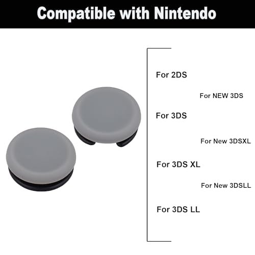 IKPEK 2Pcs Analog Stick Cap Replacement 3D Joystick Cover for 2DS 3DS 3DSXL 3DSLL New 3DS New 3DSXL New 3DSLL Controller - Image 3