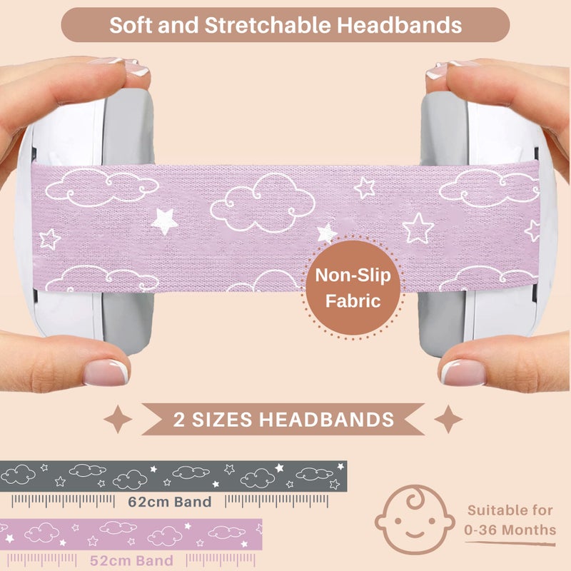 Kiddieware Gray Baby Noise Cancelling Headphones 0-24 Months - Soundproof Baby Ear Muffs for Ear Protection Helps Sleep - Image 3
