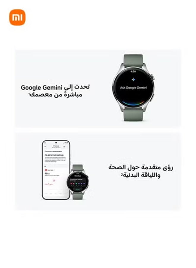 XIAOMI Watch 5 Smartwatch 47mm, Google Wear OS, NFC Pay, Gemini AI, 1.54'' screen, 6 days battery life, GPS fitness tracker, gesture control, sapphire glass, Bluetooth, Android ONLY, Black Black Strap - Image 2