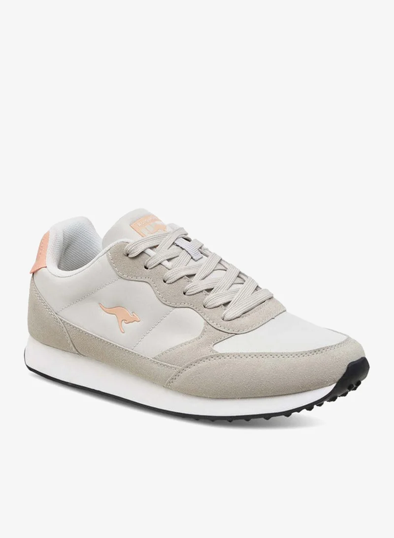 kangaROOS Women's Logo Detail Sneakers with Lace-Up Closure