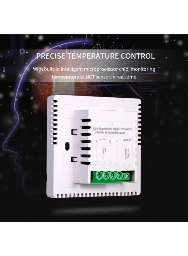NIBEMINENT Digital LCD Display Programming Temperature Controller White - Image 3