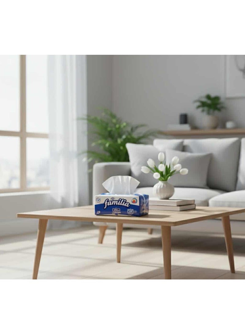 Familia Facial Tissue - 2 Ply - Special Offer Pack of 3 Boxes, 500 Tissues per Box