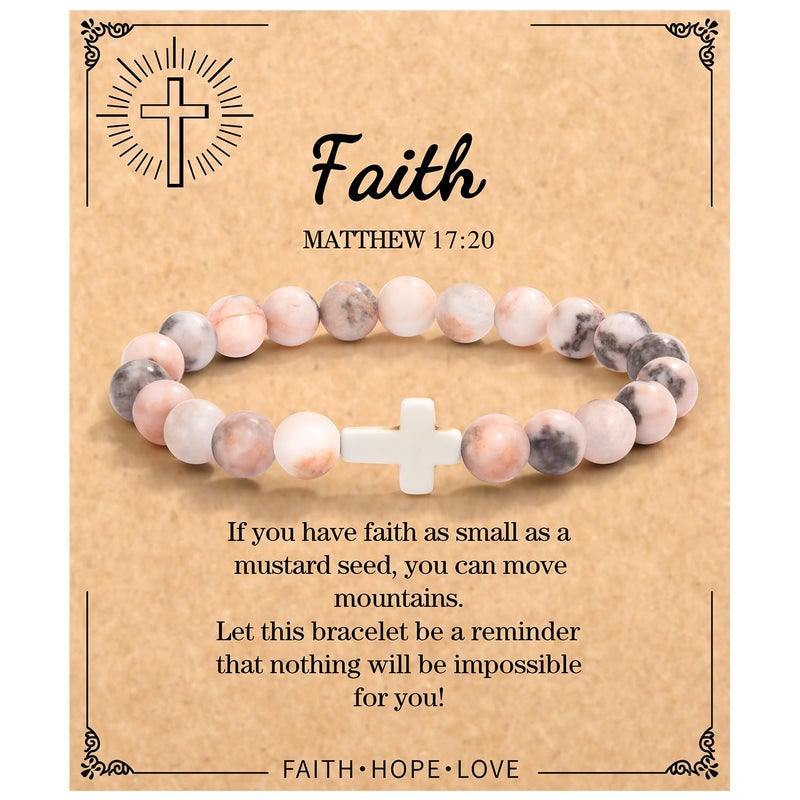 Paderast Christian Gifts for Women, Religious Cross Bracelet Gifts for for Mom/Daughter/Friend/Sister/Grandma - Image 1