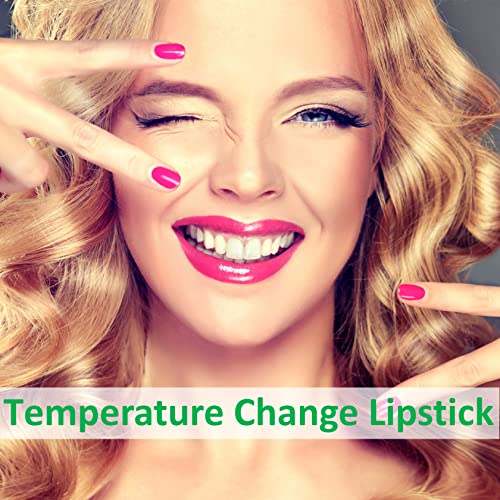 BKPPLZP 5 Pieces Aloe Vera Lipstick,Long Lasting Moisturizing Lip Balm,Nourishing Lip stick,Lipstick,Lip Balm,Magic Temp Color Change,Waterproof Lip Gloss Matte Makeup - Image 2