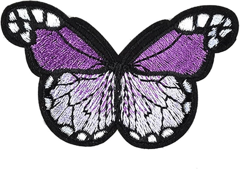 رقعة فراشة كاكي حديدية على 10 قطع تطريز ترقيع للملابس سترات جينز حقيبة قبعة إصلاح - Image 5