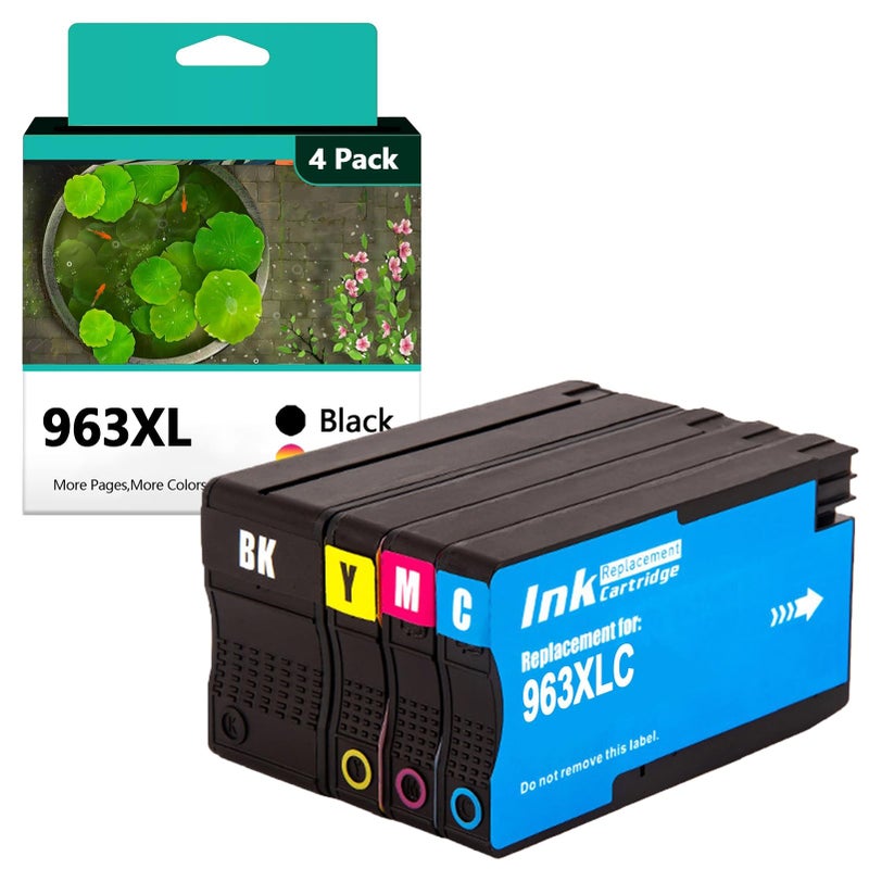 Combo Pack Of 4 High Yield Ink Cartridges Compatible For HP Printers - Image 2