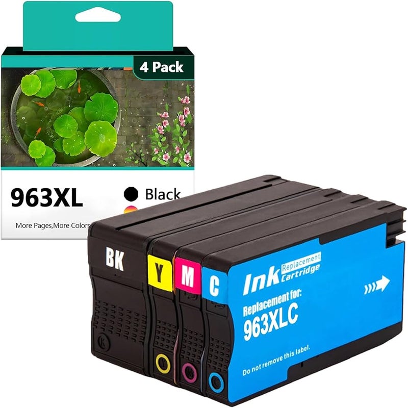Combo Pack Of 4 High Yield Ink Cartridges Compatible For HP Printers - Image 1