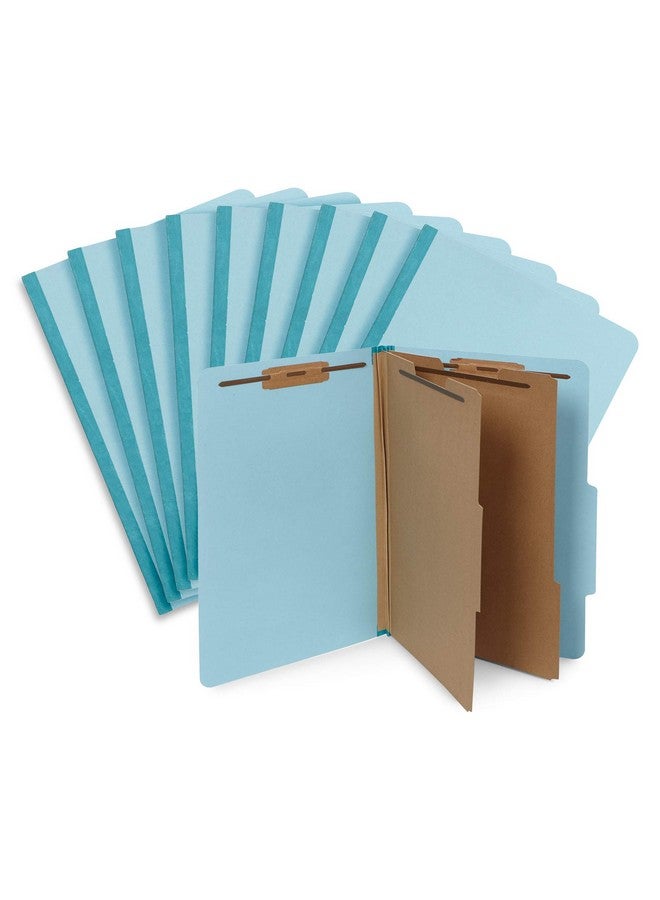 Blue Summit Supplies 10 Blue Legal Size Classification Folders 2 Divider 2 Inch Tyvek Expansions Durable 2 Prongs Designed To Organize Standard Law Client Files Office Reports Legal Size 8 3/4 X 14 3/4 10 Folders - Image 5