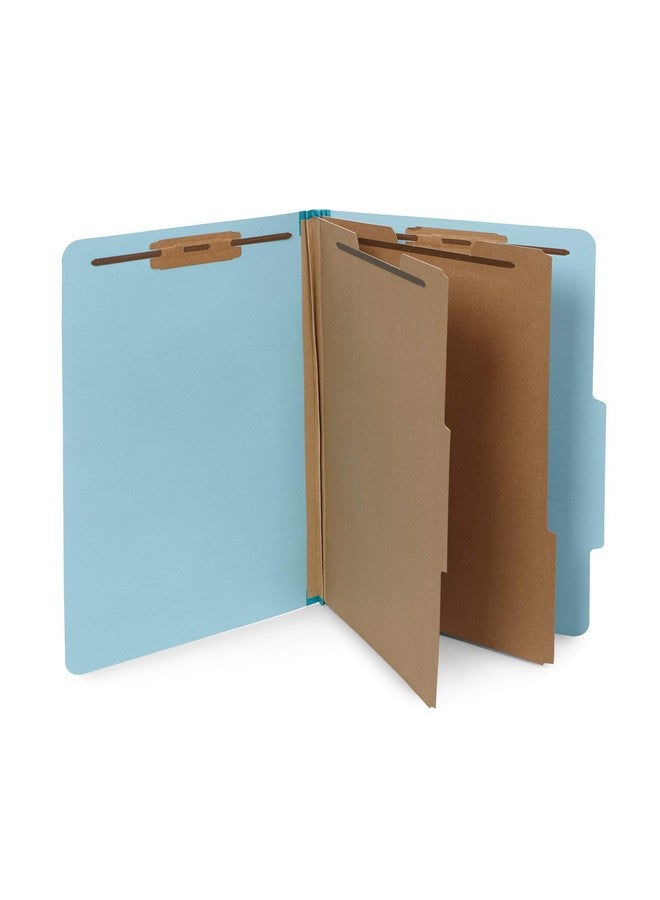 Blue Summit Supplies 10 Blue Legal Size Classification Folders 2 Divider 2 Inch Tyvek Expansions Durable 2 Prongs Designed To Organize Standard Law Client Files Office Reports Legal Size 8 3/4 X 14 3/4 10 Folders - Image 1