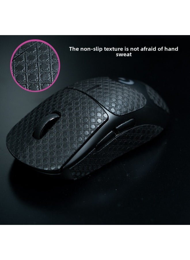 Generic - Mouse Anti-slip Stickers SORA V2 Special Side Key Protection Stickers Dirty Wear-resistant Anti-sweat Stickers Back Stickers Wholesale-Color:Sora V2 Black Printing Set + Back Sticker (full Set) - Image 1