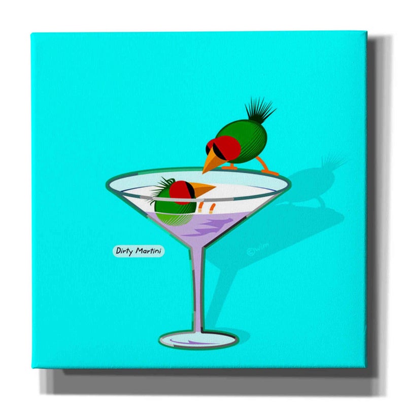 Epic Graffiti Dirty Martini by Chuck Wimmer Canvas Wall Art 18 x 18
