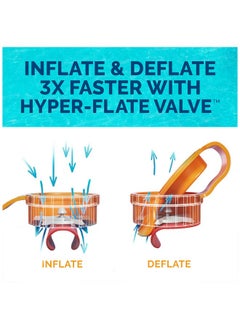 SwimWays Swimways Dry Float Shadester Pool Float, Translucent Inflatable Recliner Chair for Adults with Fast Inflation, Canopy, Foot Rest & Cup Holder  - Image 3