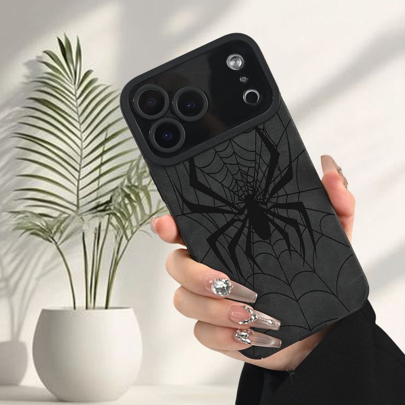 غطاء هاتف بعنكبوت رمادي مقاوم للاصفرار ومضاد للصدمات لهاتف iPhone 12 Pro - Image 3