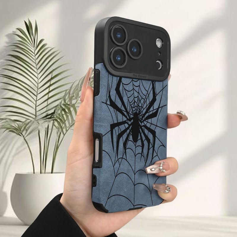 غطاء هاتف بعنكبوت رمادي مقاوم للاصفرار ومضاد للصدمات لهاتف iPhone 12 Pro - Image 5