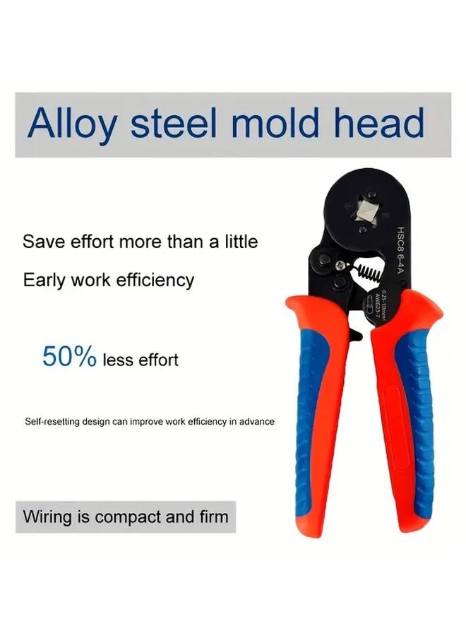 HSC8 6 6A Crimping Pliers Professional Electrical Tool 0 25 10mm 23 7AWG Wires - Image 2