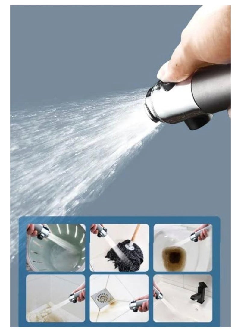 Turbo Shower Head High-Pressure Handheld Showerhead - Adjustable Water-Saving High-Pressure Turbo Showerhead with Easy On/Off Button - Handheld Shower Head for Bathroom. - Image 3