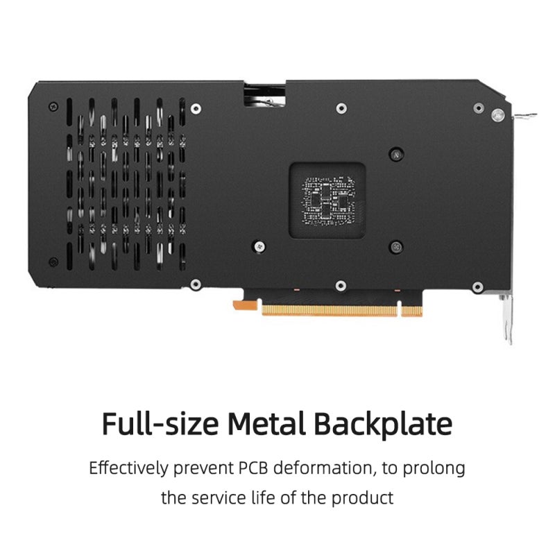 بطاقة رسومات ألعاب ذاكرة 8 جيجابايت/256 بت/GDDR6 تبريد بسوابق مزدوجة عالية السرعة - لوحة PCB كبيرة مستقلبة مع خلفيات معدنية كاملة الحجم، بطاقة فيديو لمحبي الألعاب وأجهزة الكمبيوتر المكتبي المنزلي - Image 4