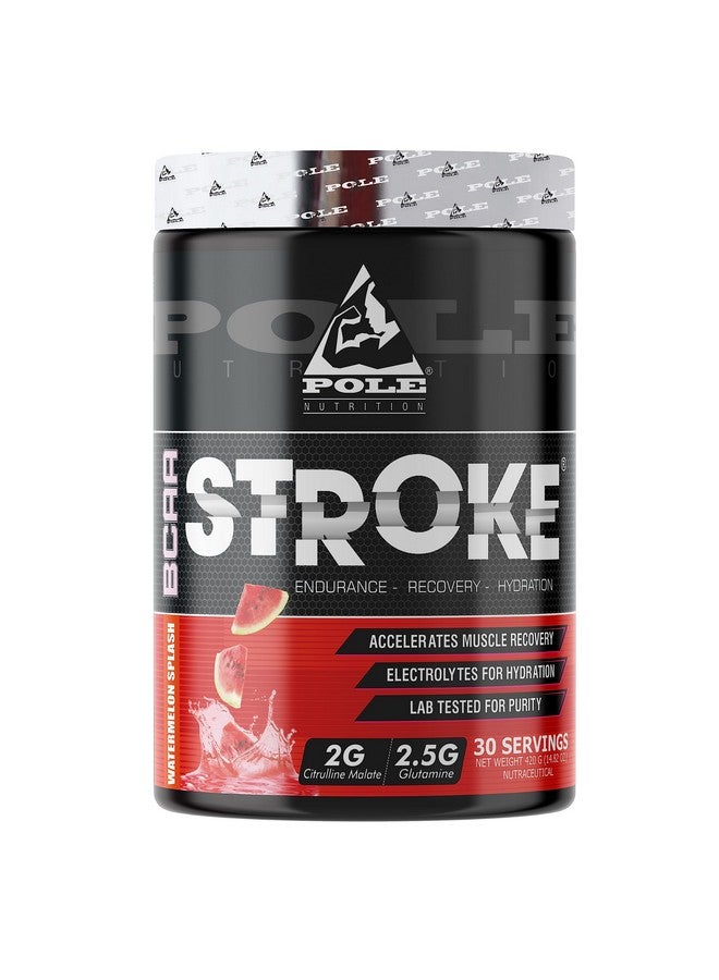 التغذية القطب Bcaa Stroke Endurance, Recovery, And Hydration | 2G Citrulline Malate, 2.5G Glutamine | 30 Servings, 420G - Watermelon flavor - Image 1