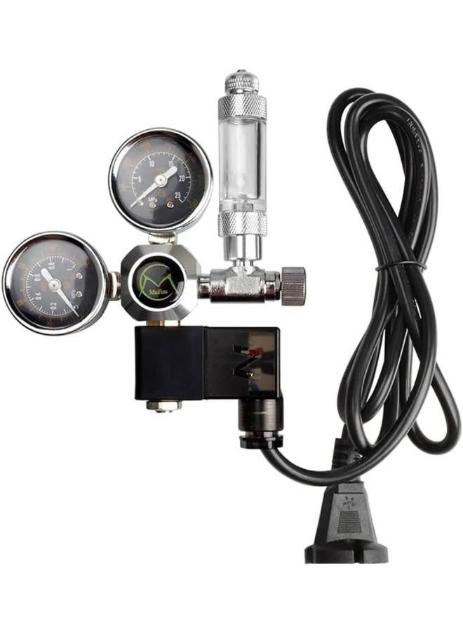 منظم ثاني أكسيد الكربون لحوض السمك مع صمام لولبي - G5/8 (قابس أوروبي) - Image 1