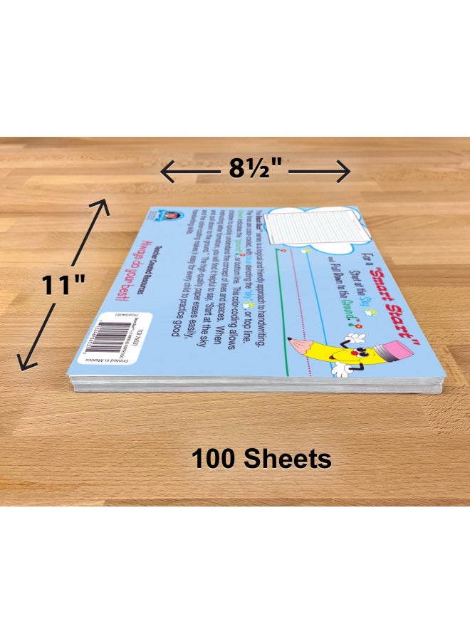 Teacher Created Resources Smart Start 1-2 Writing Paper: 100 Sheets, TCR76531, White