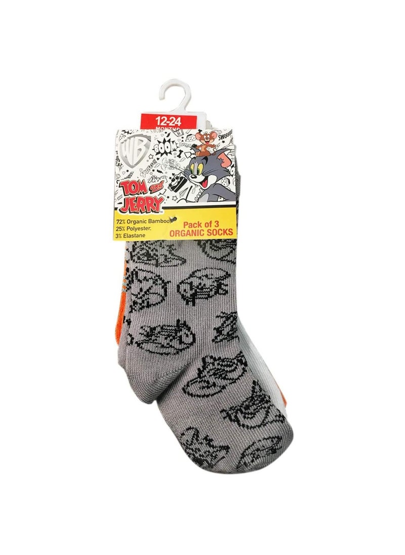 Tom & Jerry - Tom & Jerry Tom & Jerry Sock Printed -12-24M - (Pairof 6), Set of 1 - Image 1