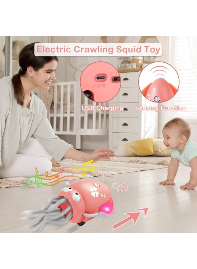 Kibee Dancing Squid Baby Toy(Pink） - Image 2