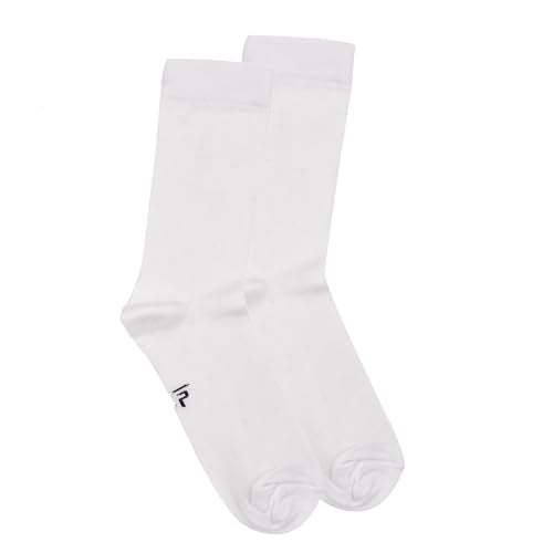 FOOTPRINTS Kids Organic Cotton School Socks - Unisex - Calf length- Pack of 3 | White | Extra soft and Breathable (3-5 Years) - Image 4